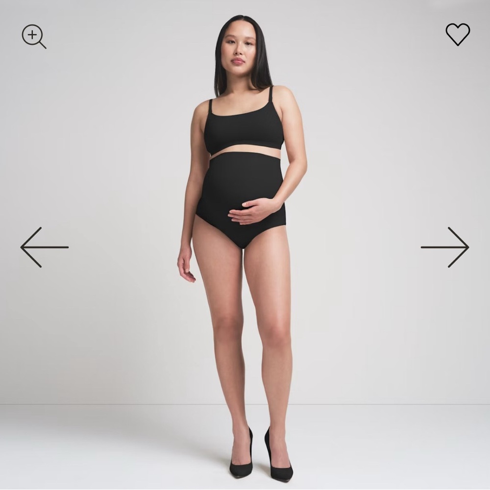 SKIMS Black MATERNITY HIGH-WAISTED BRIEF
